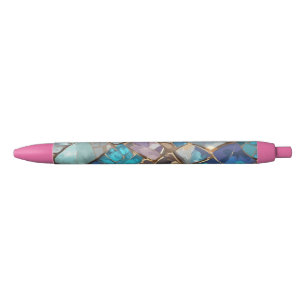 Stylo Bleu Pierre précieuse 