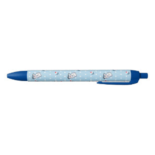 Stylo Bleu Poche Westies de KiniArt