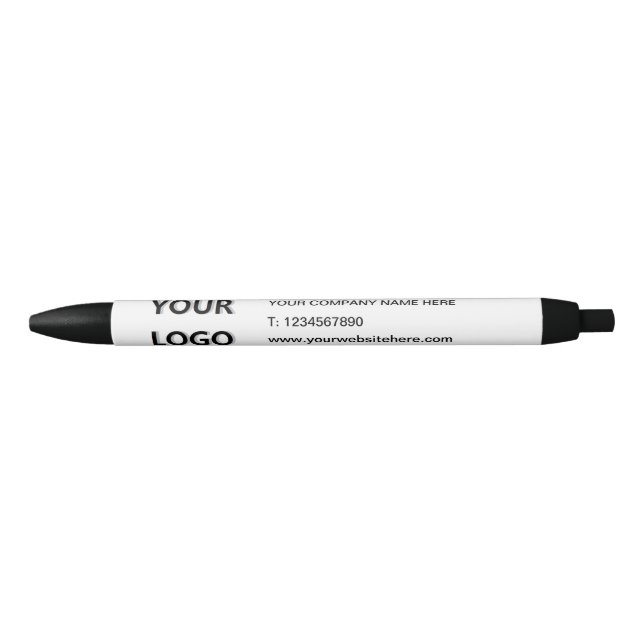 Stylo Bleu Promotional Business Logo Name Pen - Personalized (Devant)