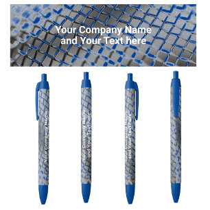 Stylo Bleu Promotionnels avec nom de société Chaîne Lien Styl