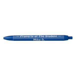 Stylo Bleu Propriété de l'étudiant