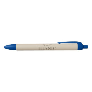 Stylo Bleu RMS Titanic Ghost Ship Sepia Pen (encre bleue)
