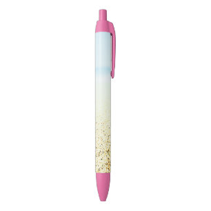 Stylo Bleu Sable et mer Calme Côté