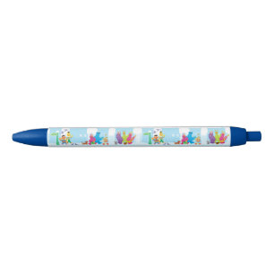 Stylo Bleu Sesame Pals Marcher Le Long De Sesame Street Motif
