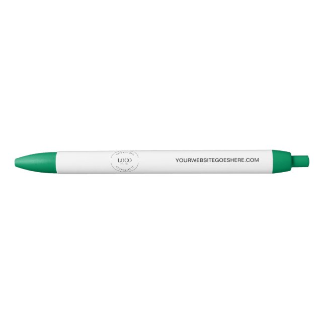 Stylo Bleu Site Web de logo personnalisable entreprise simple (Devant)