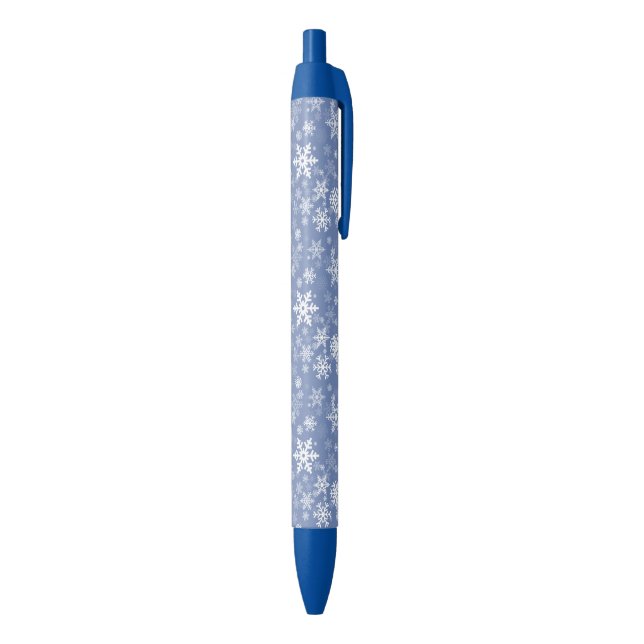 Stylo Bleu Snowflakes Personnaliser graphique Arrière - plan  (Bas (Vertical))