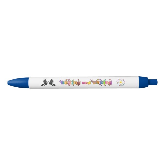 Stylo Bleu Sorcières grasses et lunes étranges (Devant)