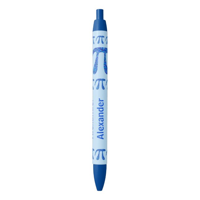Stylo Bleu Symbole bleu Pi Math Professeur de mathématiques G (devant Vertical)