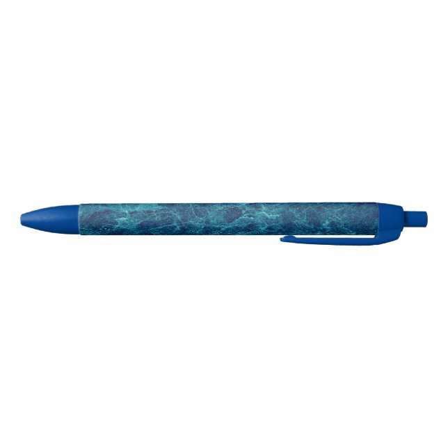 Stylo Bleu Texture en marbre bleu marine (Bas)