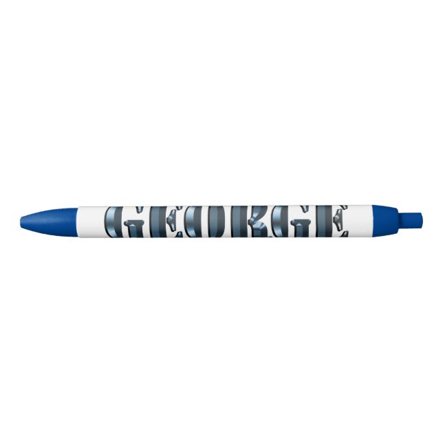 Stylo Bleu "The Blue Dimension Name of George" (Devant)