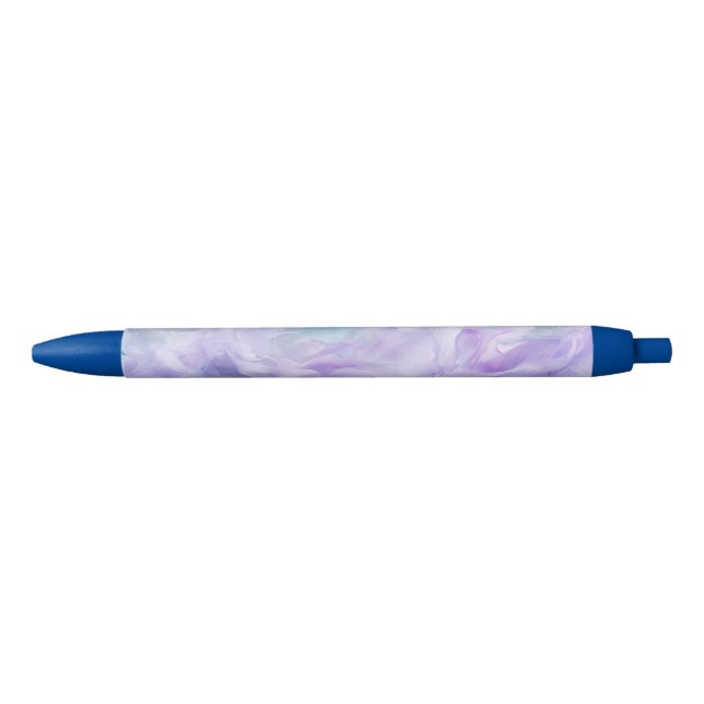 Stylo Bleu Tourbillon de nuage bleu et violet (Devant)