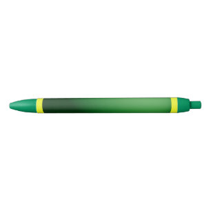 Stylo Bleu Vert sur jaune