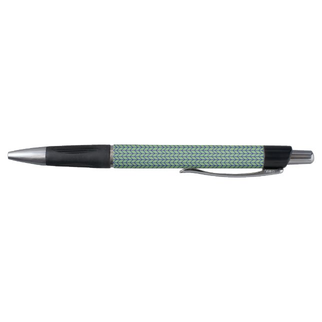 Stylo BLEU VERT TRICOT Emmy Pen (Bas)