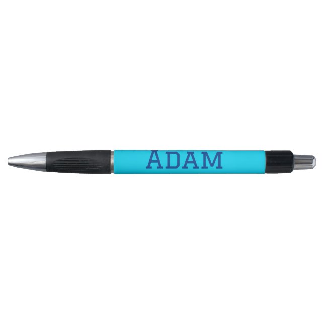 Stylo Bleu violet ajouter un nom de texte retour à l'éco (Devant)