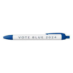 Stylo Bleu Vote minimaliste Blue Kamala Harris 2024