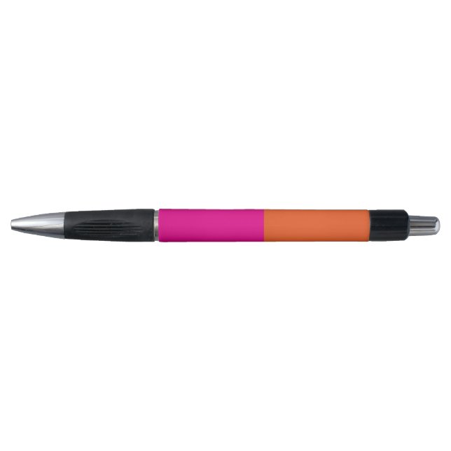 Stylo Bloc de couleur rose et orange (Devant)