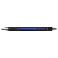 Blue Line mince finissant avec le texte fait sur