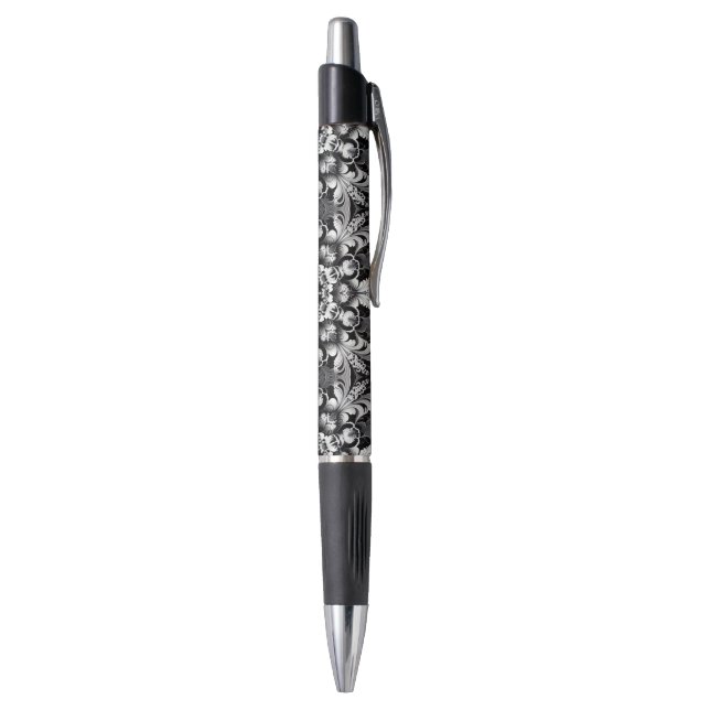 Stylo Bonheur en noir et blanc (Bas (Vertical))