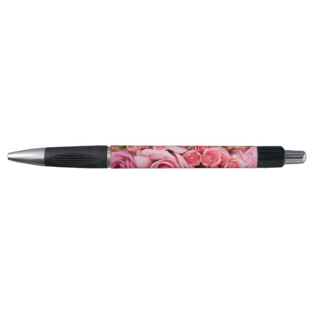 Stylo Bouquet de fleurs de rose (Devant)