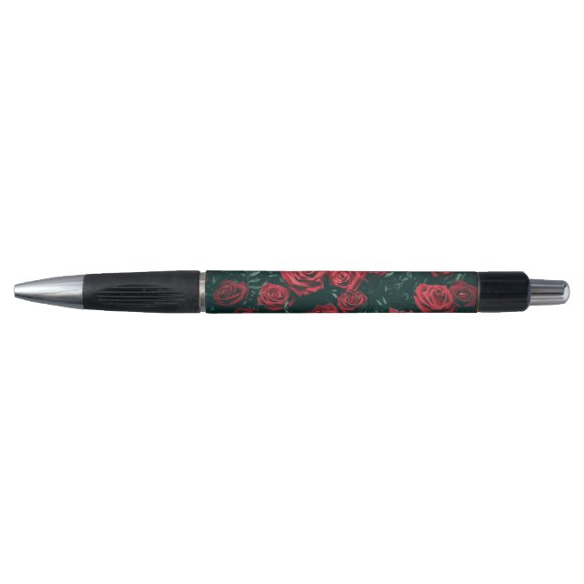 Stylo Bouquet de roses rouges (Devant)