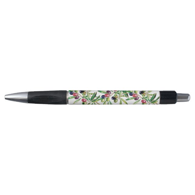 Stylo Branche d'olive aquarelle (Devant)