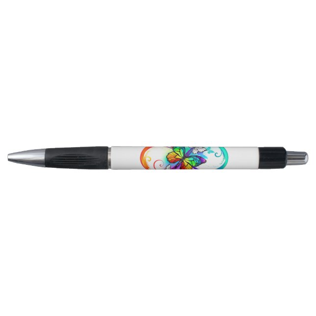 Stylo Bright infinity with rainbow butterfly (Devant)