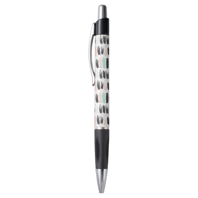 Stylo Brosses et motif de courses d'encre (Haut (Vertical))
