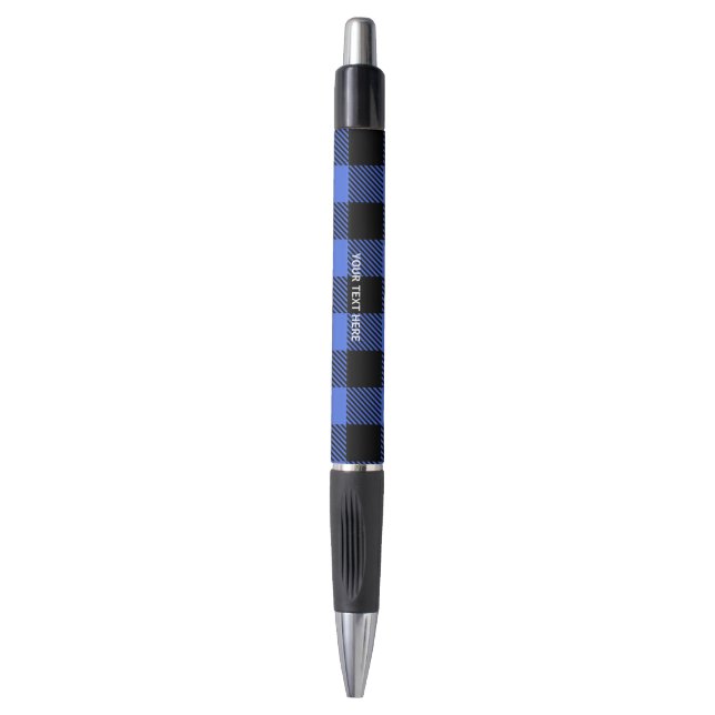 Stylo Buffalo Check Blue & Black Lumberjack Plaid Decor (Devant (Vertical))