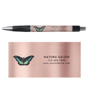Stylo Butterfly Salon d'affaires Rose promotionnel Gold