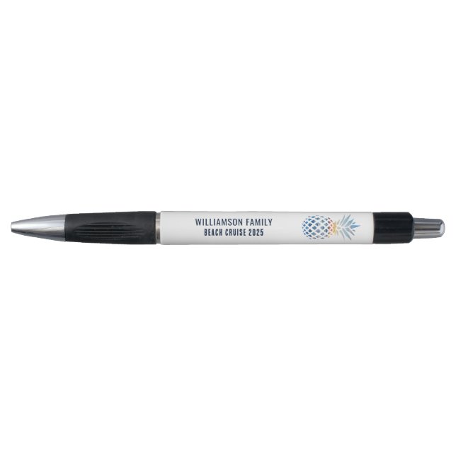 Stylo Cadeau de Croisière de Plage Tropicale Ananas Mign (Devant)