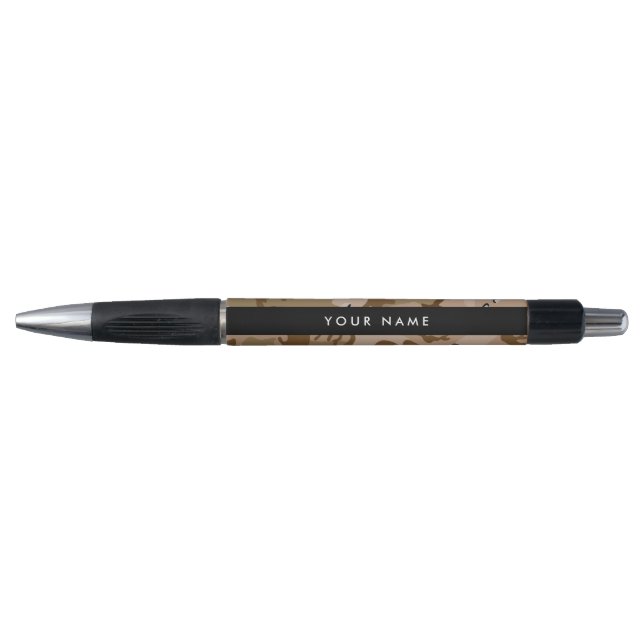 Stylo Cailloux de camouflage du désert, Votre nom, Perso (Devant)