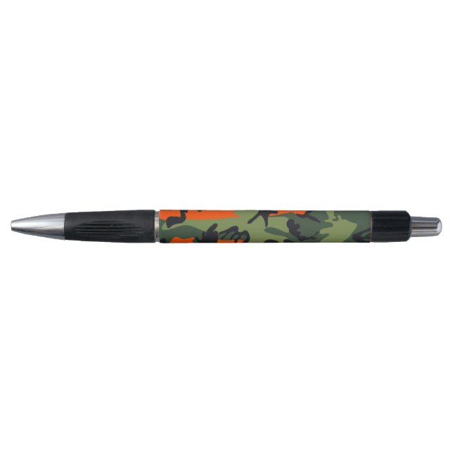 Stylo Camouflage orange et vert, Militaire, Armée (Devant)