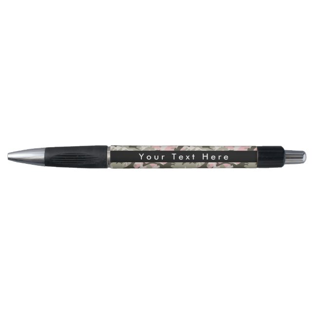 Stylo Camouflage rose et vert, Camouflage, Militaire, Ar (Devant)