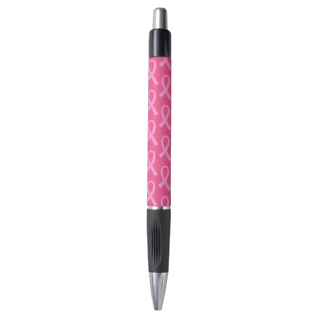 Stylo Cancer du sein Motif de ruban rose (Devant (Vertical))
