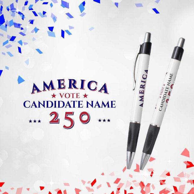 Stylo Candidat à la campagne électorale politique Americ (America 250 Political Election Campaign Candidate Pen Favor Gift for Voters Volunteers Donors Events)
