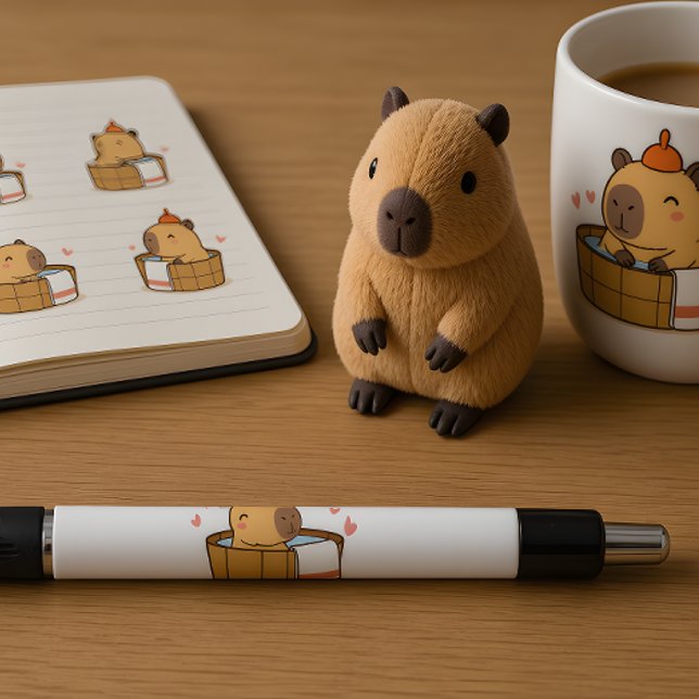 Stylo Capybara | Cadeau de papeterie d'animal mign (Créateur téléchargé)