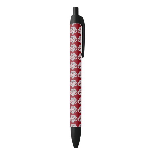 Stylo cardiaque rouge infini (Bas (Vertical))
