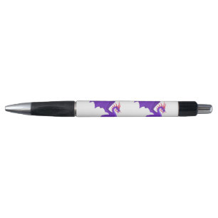 Stylo Caricature de dragon violet