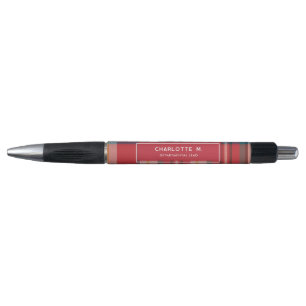 Stylo Caron Plaid Classique Personnalisé pour Enseignant