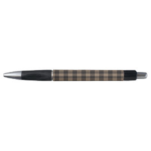 Stylo Carreaux noir et marron