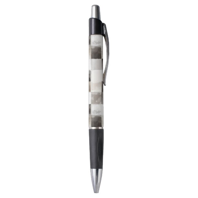 Stylo Carrés Noir Blanc Marron (Bas (Vertical))