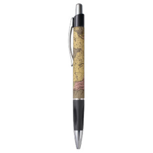 Stylo Carte d'atlas couleur de main de l'Amérique du