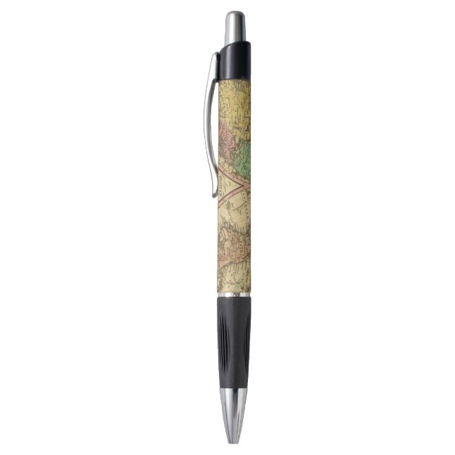 Stylo Carte du monde sur la projection globulaire (Haut (Vertical))