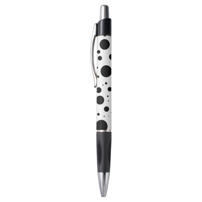 Stylo Centaines de points et cercles noirs dans la (Haut (Vertical))