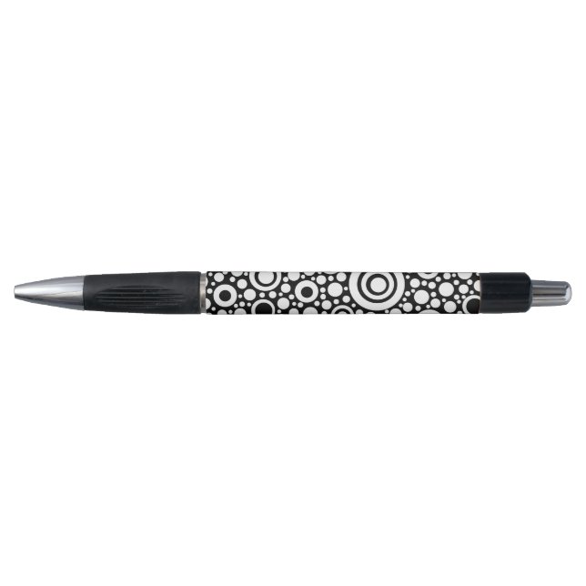 Stylo Cercle & Pots Grille noire + votre backgr. & idées (Devant)