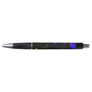 Stylo Chat noir néon avec yeux brillants