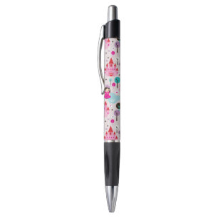 Stylo château et licorne de princesse d'enfants