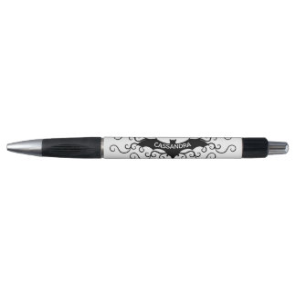 Stylo Chauve-souris victorienne gothique avec tourbillon