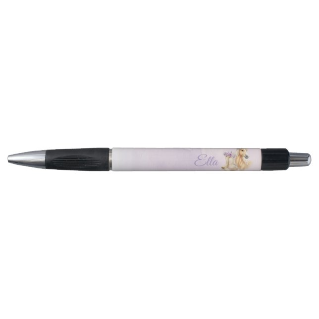 Stylo Cheval Floral Violet Filles (Devant)