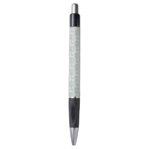 Stylo Chevaux de mer tropicaux, Motif hippocampe - gris
